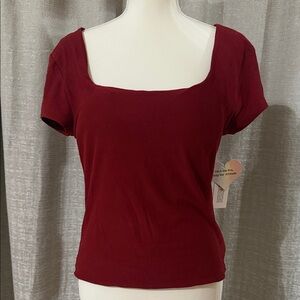 Burgundy Women's Top